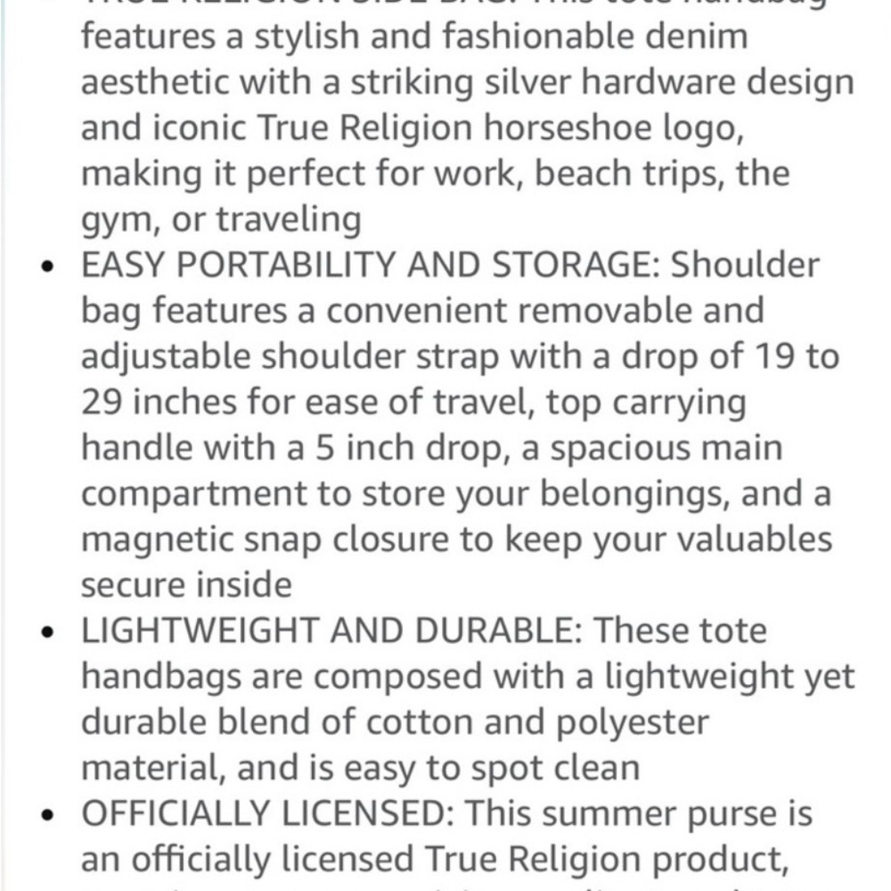 True Religion crossbody Bag - Picture 8 of 8